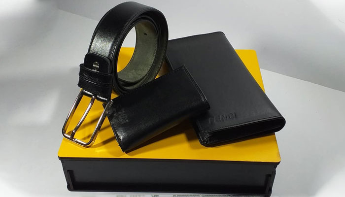 ست کیف پول چرم مردانه