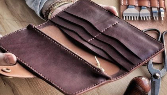 کیف جیبی مردانه چرم دست دوز